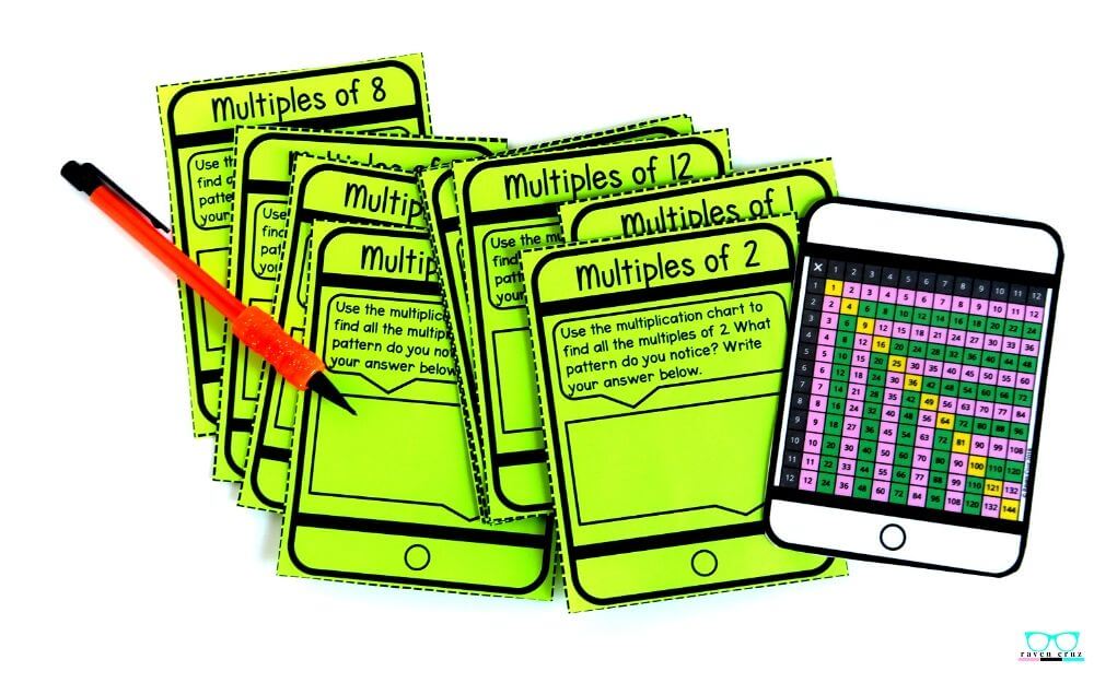 identifying-arithmetic-patterns-in-3rd-grade-3 Identifying arithmetic pattern task cards for 3rd-grade math.