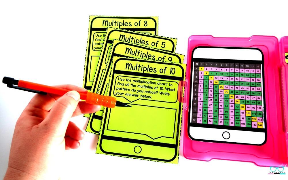 identifying-arithmetic-patterns-in-3rd-grade-4 Identifying arithmetic pattern task cards for 3rd-grade math.