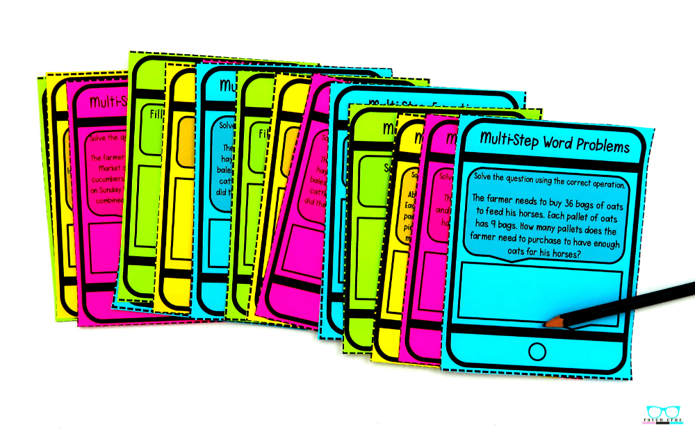 writing-two-step-word-problems-3 Helpful tips for writing two-step word problems.