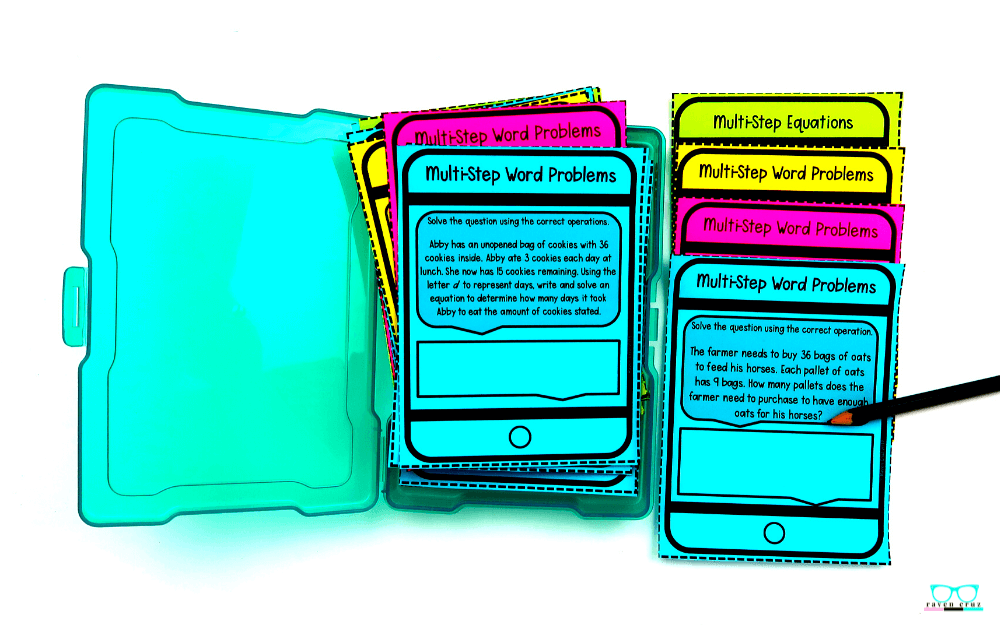 writing-two-step-word-problems-2 Helpful tips for writing two-step word problems.