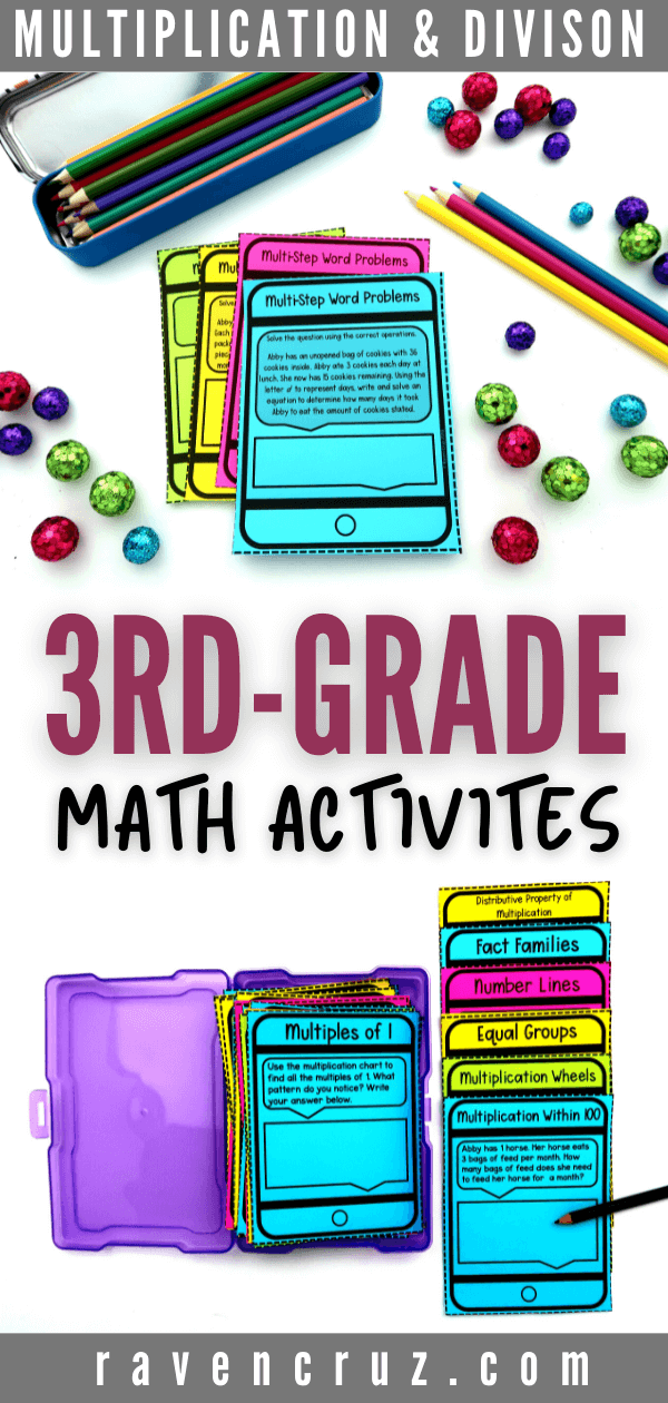 multiplication and division centers for 3rd grade raven cruz