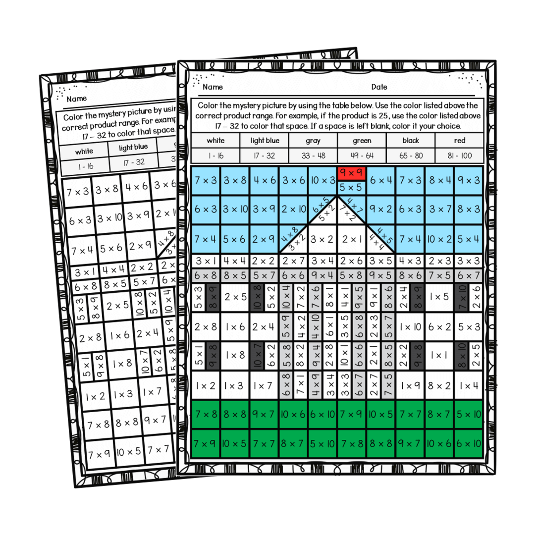 using-4th-of-july-multiplication-mystery-pictures-for-fluency-practice-4 White House multiplication mystery picture