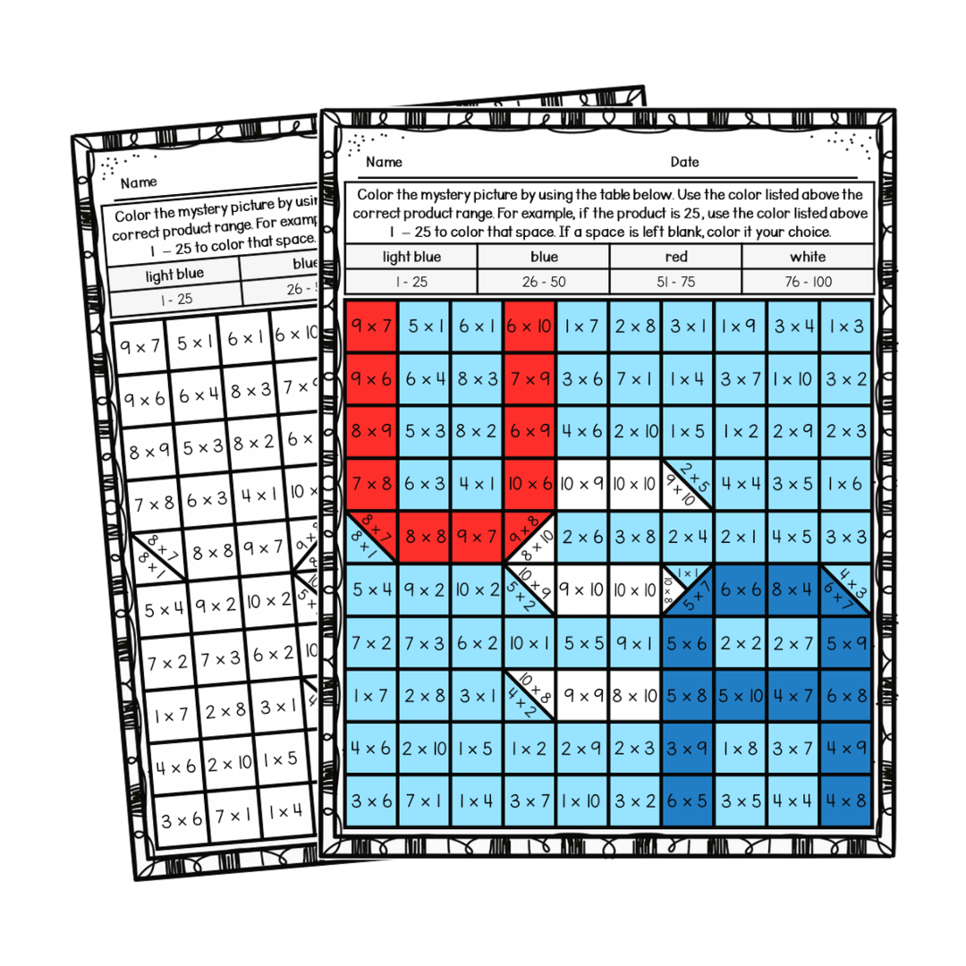 using-4th-of-july-multiplication-mystery-pictures-for-fluency-practice-1 4th of July multiplication mystery pictures
