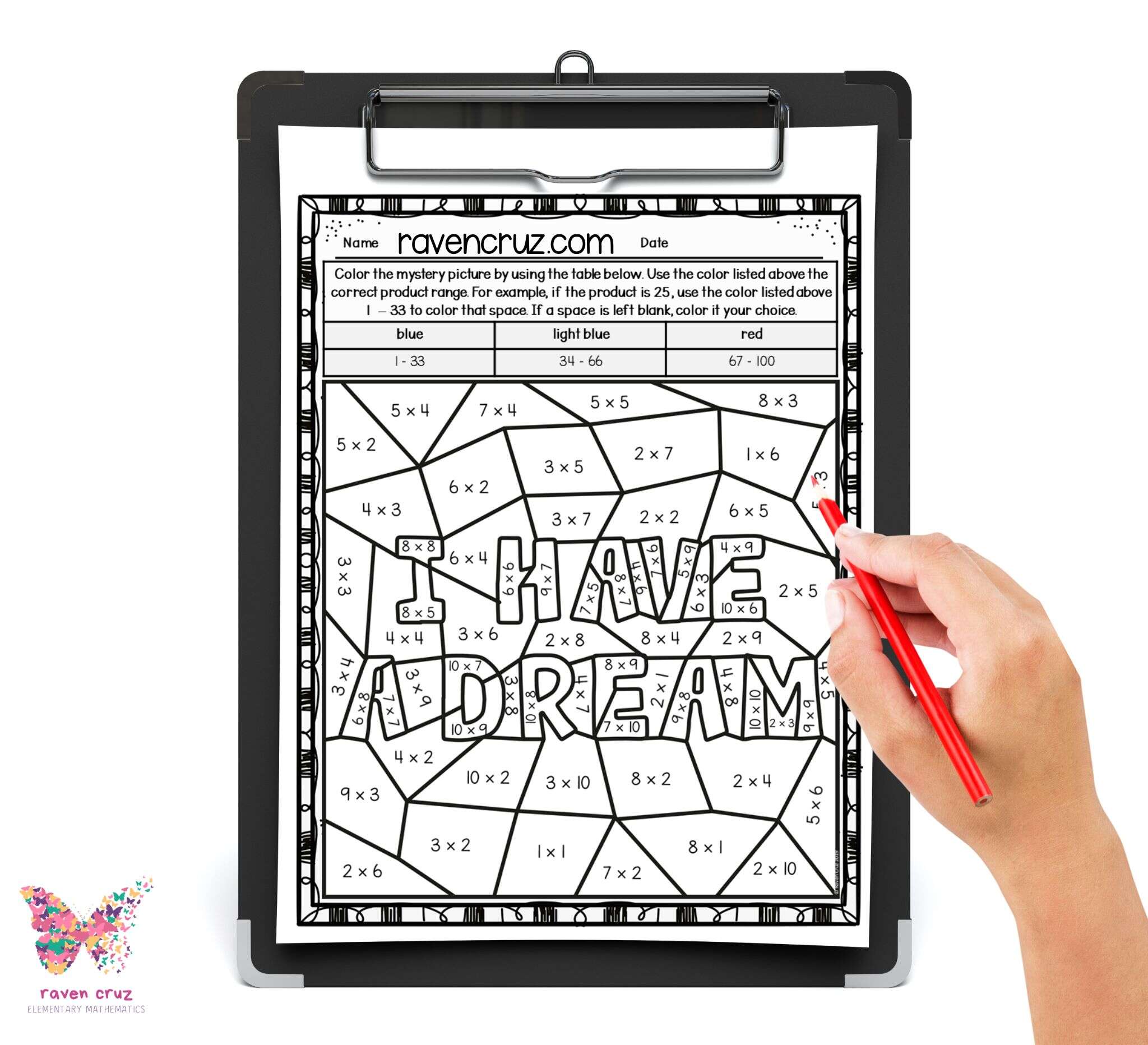 engaging-martin-luther-king-day-activities-for-3rd-4th-grade-math-2 I have a dream Martin Luther King Day activity for 3rd-4th grade math