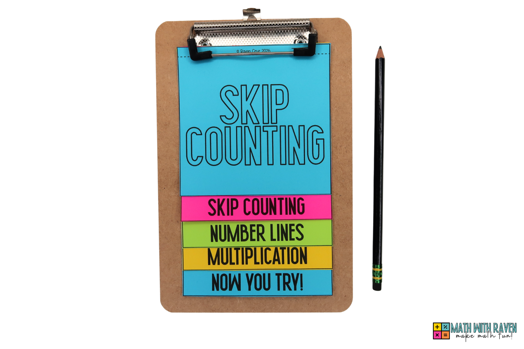 skip counting and mulitplication flip book 2 skip counting flip book on a clip board