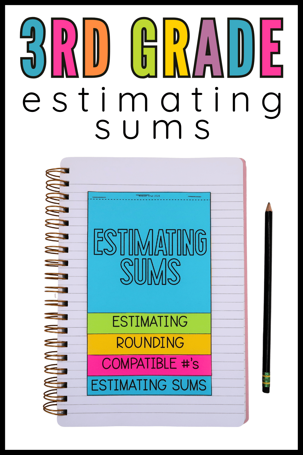 estimating sums flip books for 3rd grade (4) estimating sums flip book on lined paper for 3rd grade